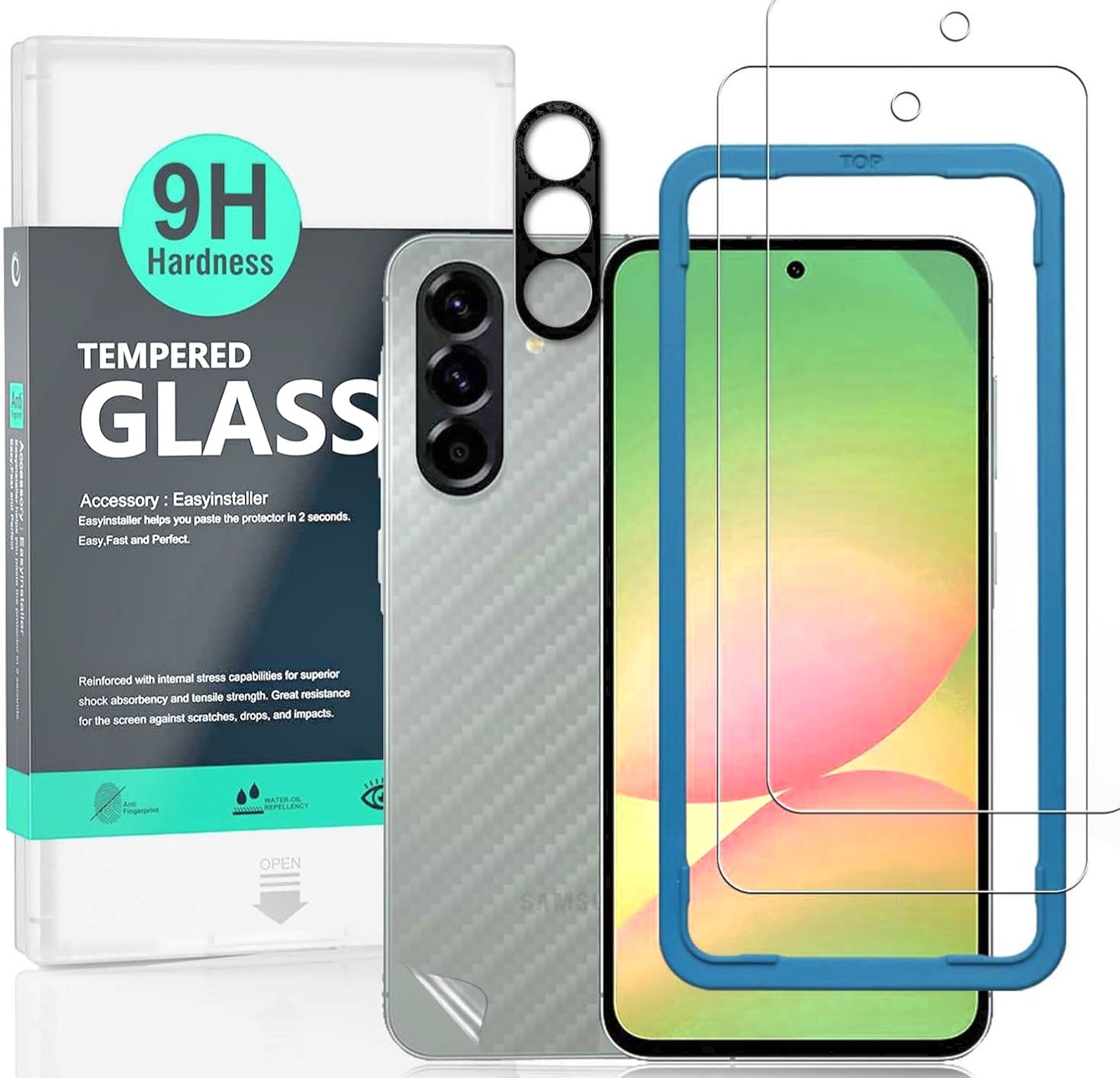 Samsung Galaxy A Series Tempered Glass Screen Protector – Ultra Clear 9H Full Coverage Protection