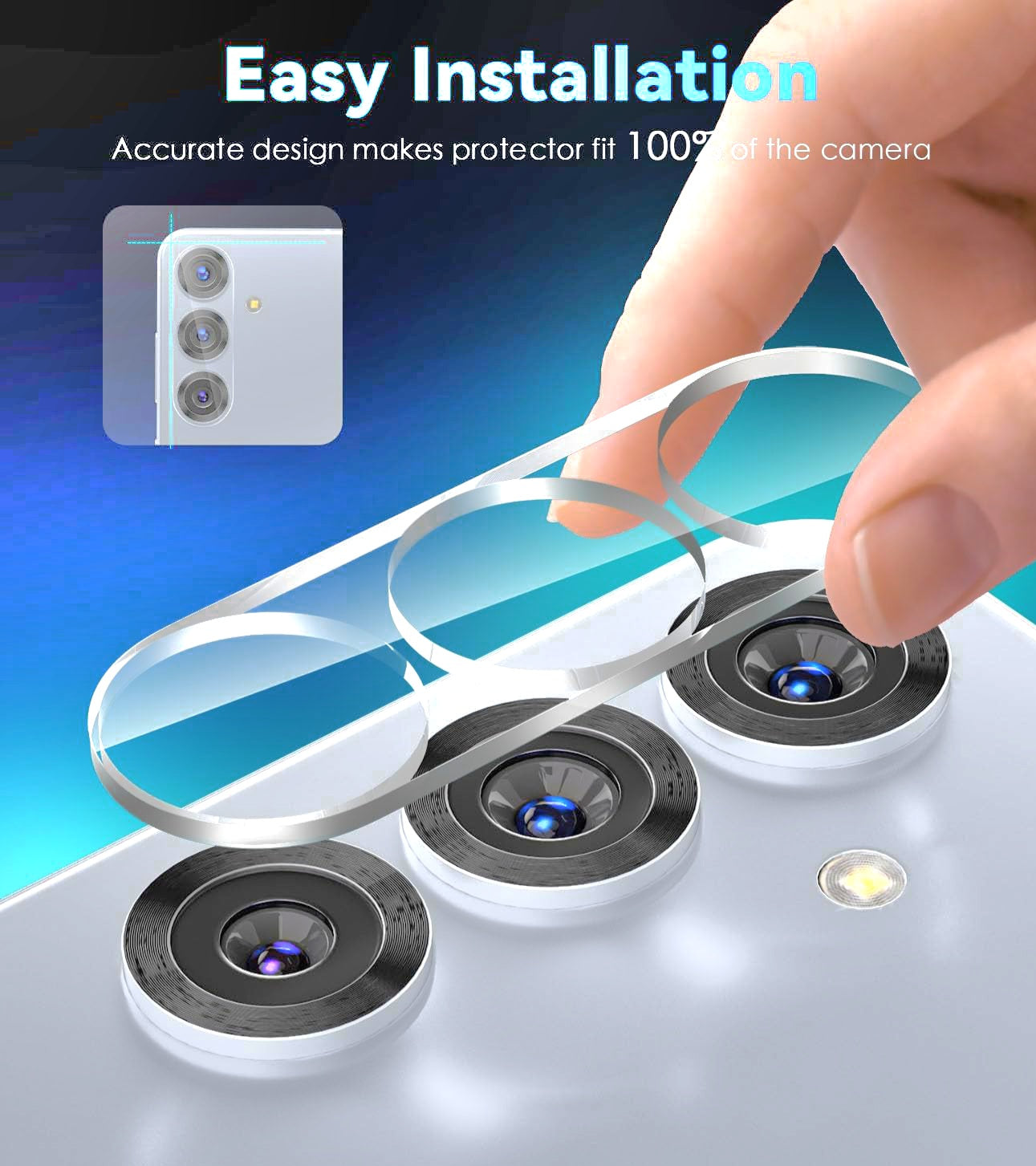 Premium Camera Lens Protector for Samsung Galaxy S22 Ultra / S23 / S23 Ultra / S23 Plus / S24 / S24 Plus / S24 Ultra / S25 / S25 Plus / S25 Ultra / S25 FE – Scratch-Resistant HD Glass