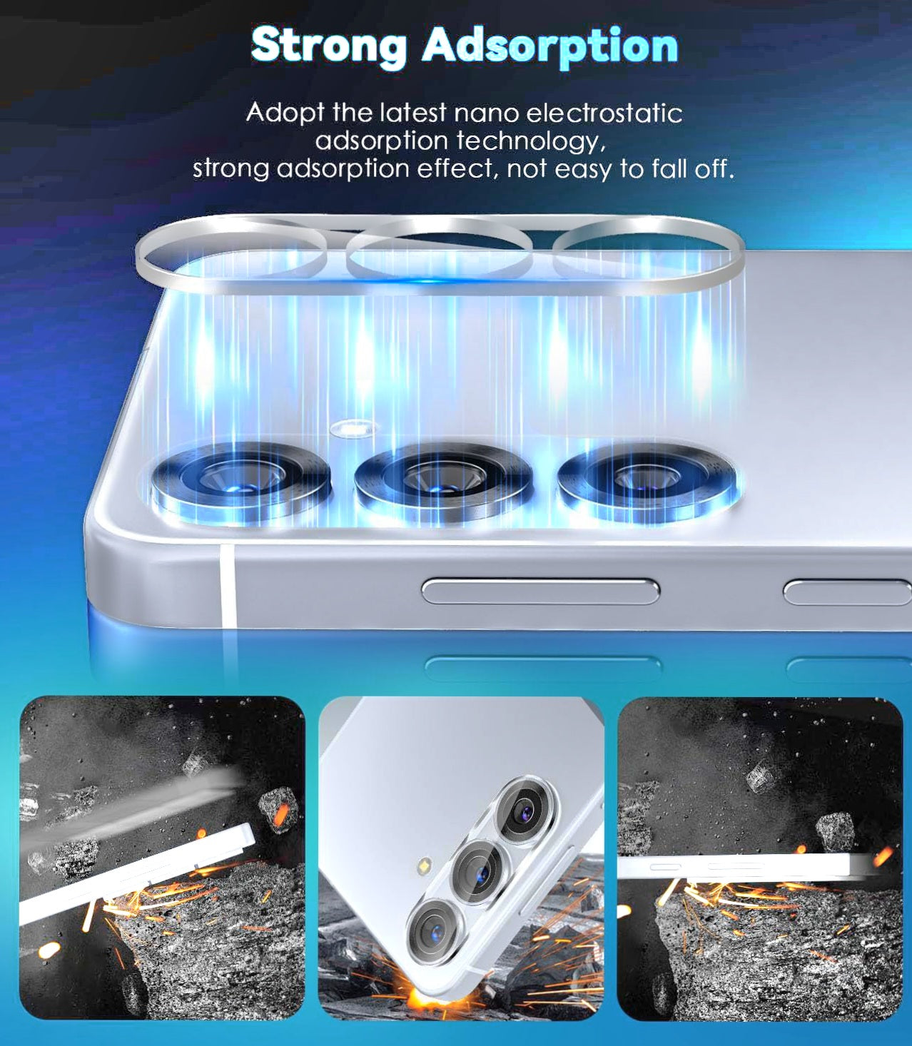 Premium Camera Lens Protector for Samsung Galaxy S22 Ultra / S23 / S23 Ultra / S23 Plus / S24 / S24 Plus / S24 Ultra / S25 / S25 Plus / S25 Ultra / S25 FE – Scratch-Resistant HD Glass