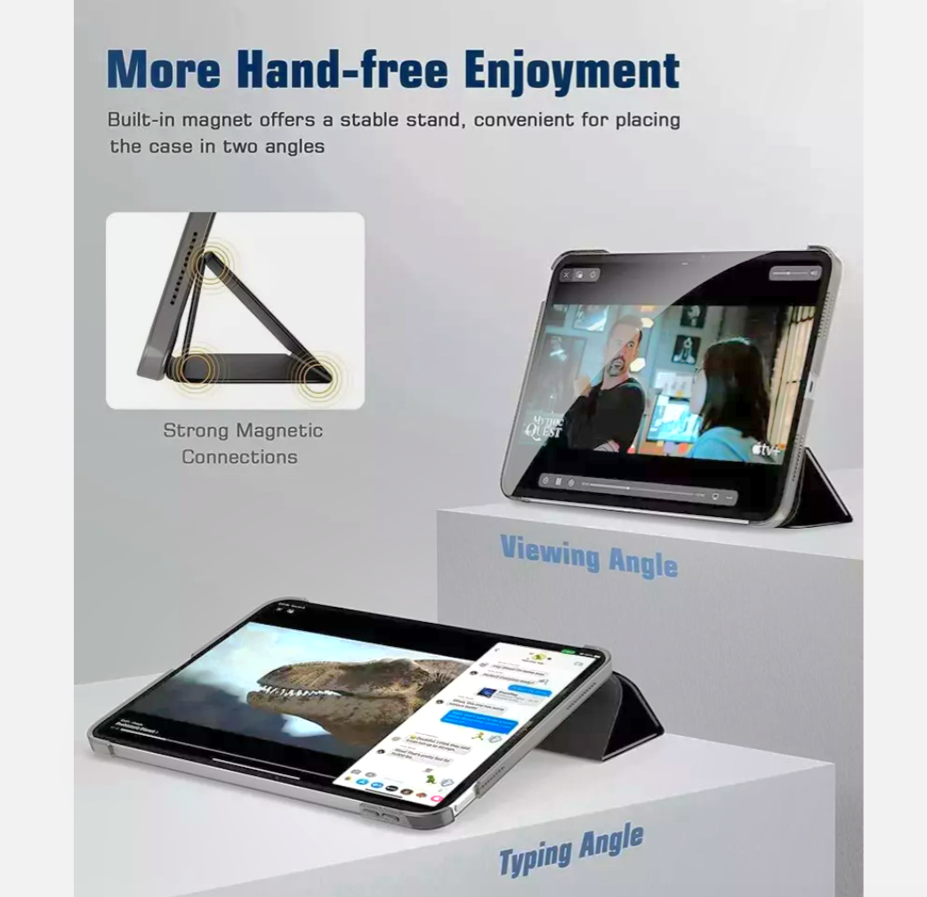 11-Inch Leather Case for Apple iPad 11th Generation (2025) | Smart Stand Cover with Auto Sleep/Wake | Slim Protective iPad Case | UK