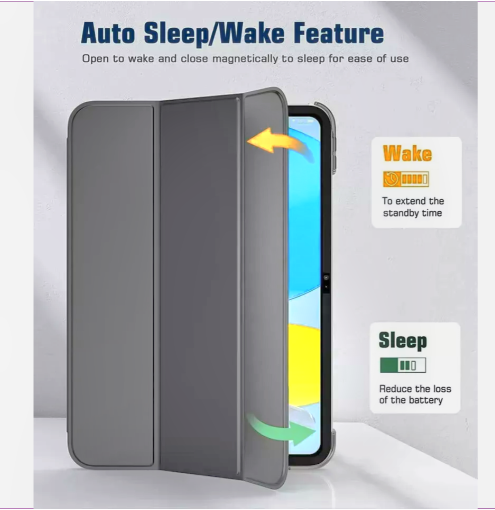 11-Inch Leather Case for Apple iPad 11th Generation (2025) | Smart Stand Cover with Auto Sleep/Wake | Slim Protective iPad Case | UK