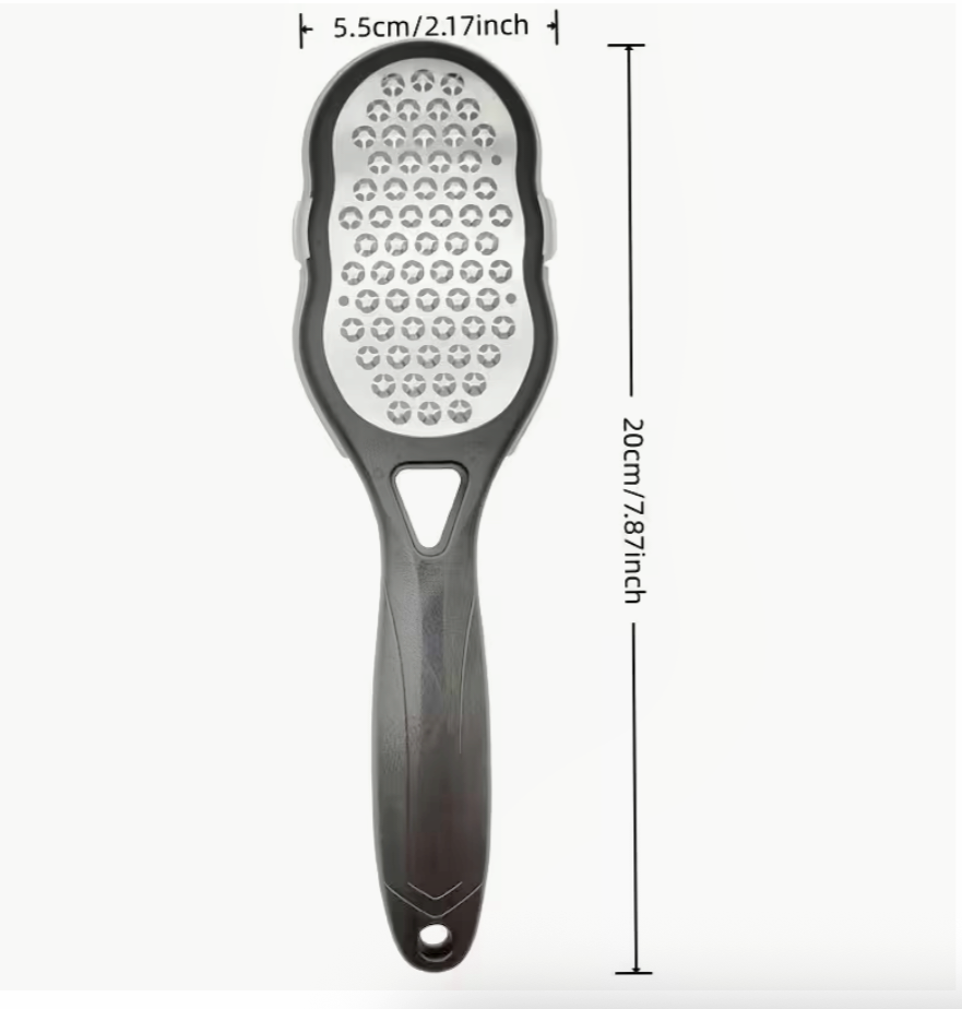 Stainless Steel Foot File & Callus Remover – Anti-Splash Pedicure Sander | Rust-Proof Home Spa Tool