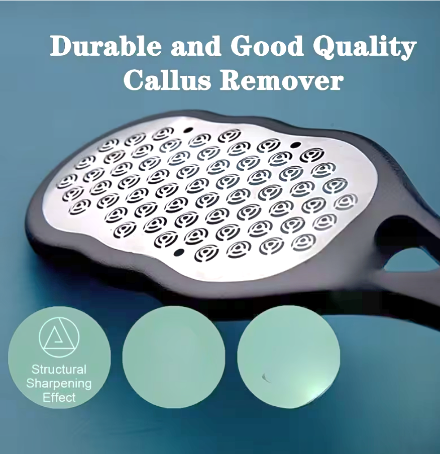 Stainless Steel Foot File & Callus Remover – Anti-Splash Pedicure Sander | Rust-Proof Home Spa Tool