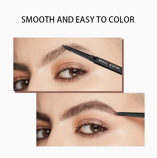 Smooth Dual-Ended Eyebrow Pencil with Brush – Long-Lasting Natural Defined Brows | Waterproof Smudge-Proof Makeup