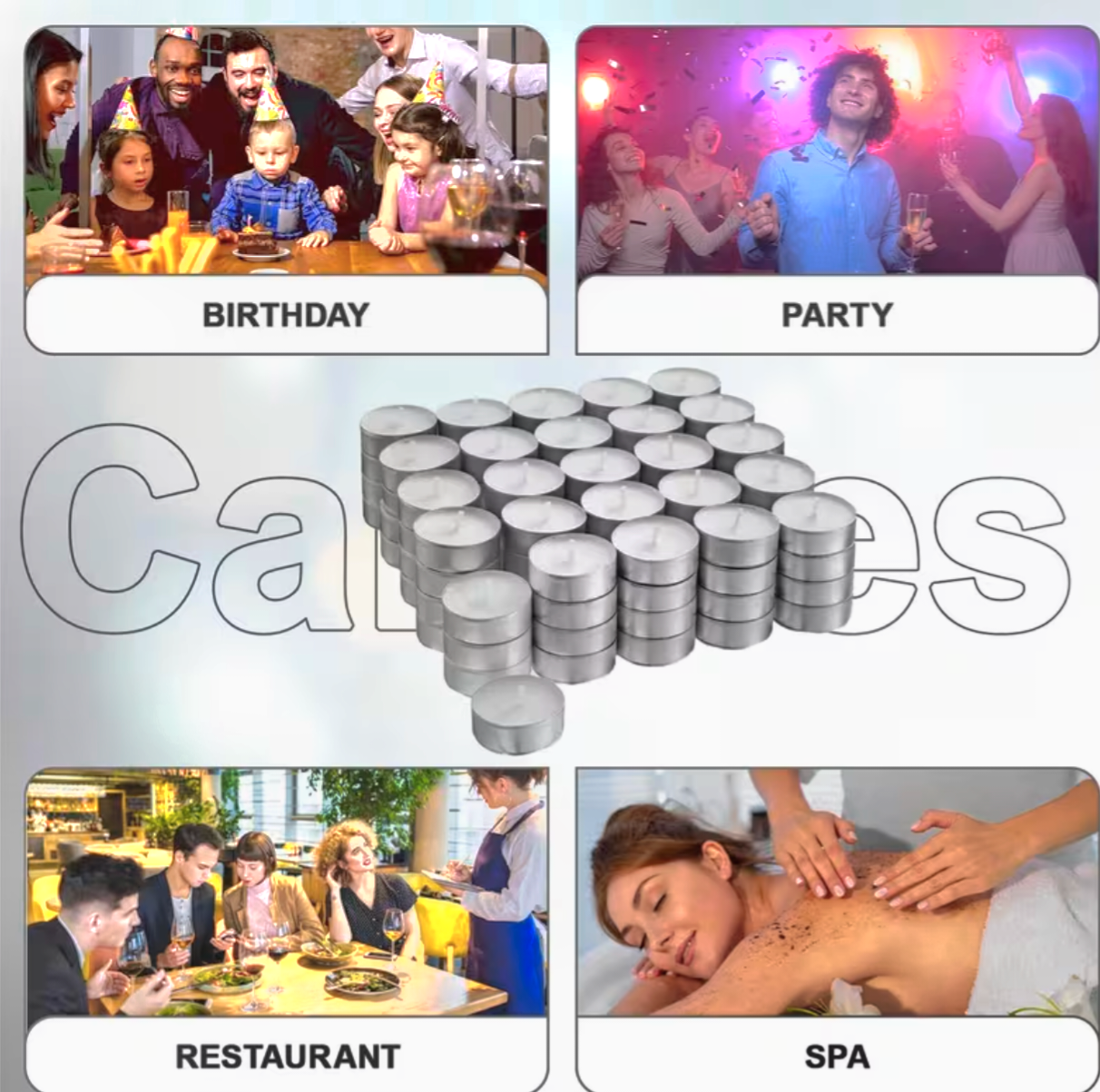 15 Pack White Unscented Tea Light Candles – Long Lasting 3.5 Hour Burn Multipack for Home & Events