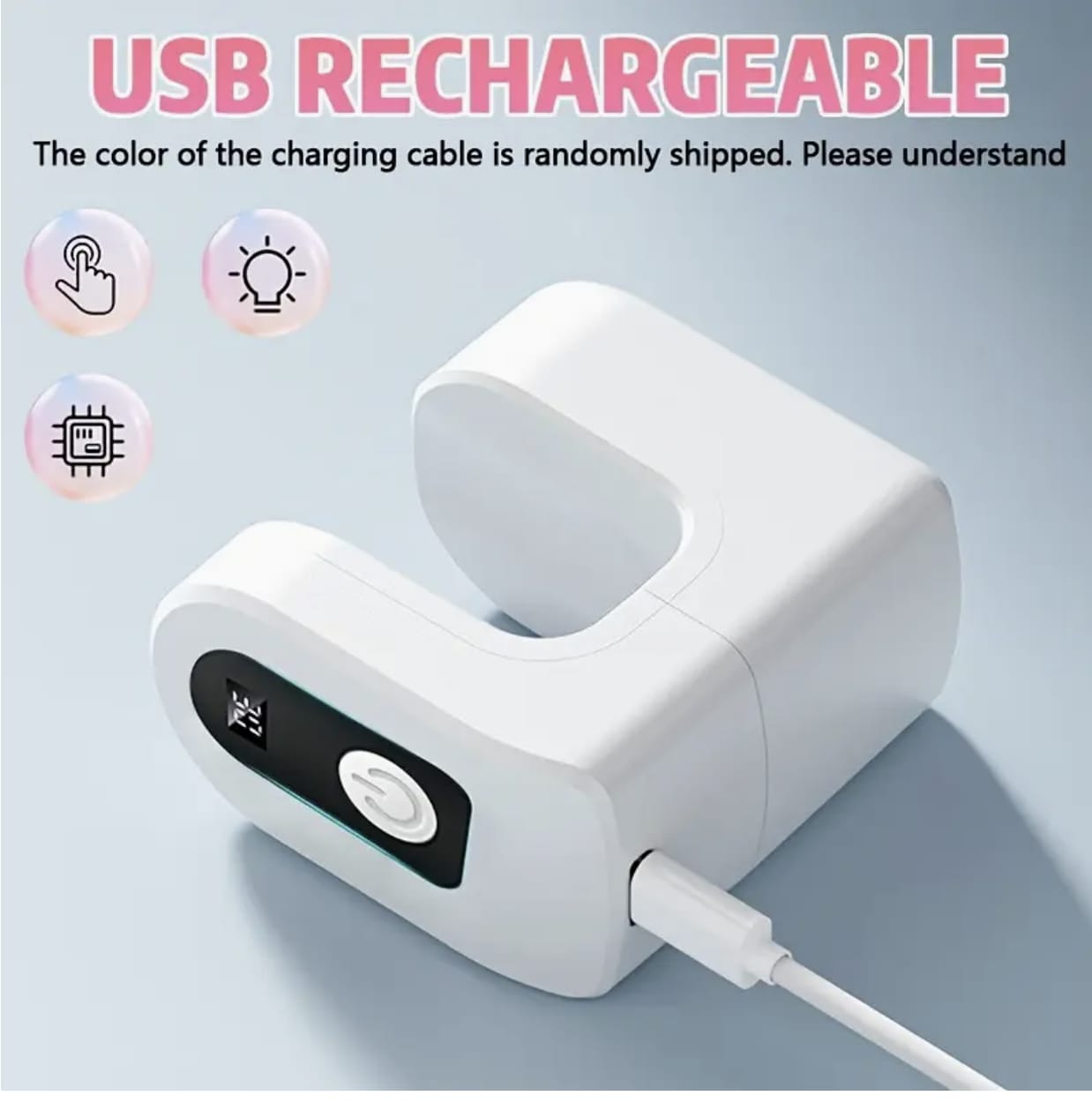 Mini Portable Nail Lamp – USB Rechargeable 395nm LED for Gel & Nail Polish, Compact for Home, Salon & Travel