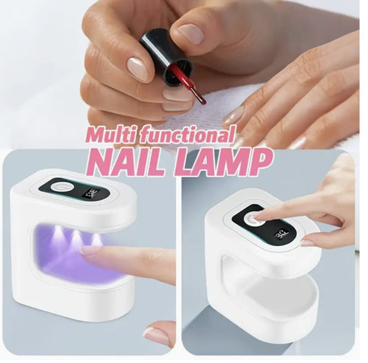 Mini Portable Nail Lamp – USB Rechargeable 395nm LED for Gel & Nail Polish, Compact for Home, Salon & Travel