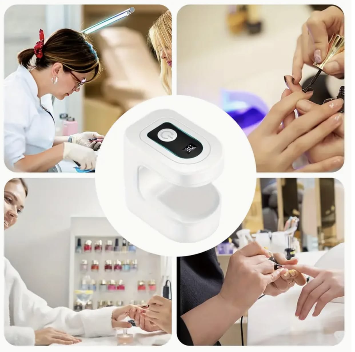 Mini Portable Nail Lamp – USB Rechargeable 395nm LED for Gel & Nail Polish, Compact for Home, Salon & Travel